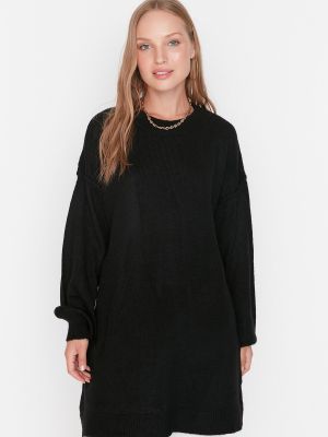 Džemperis ar platām piedurknēm Trendyol melns