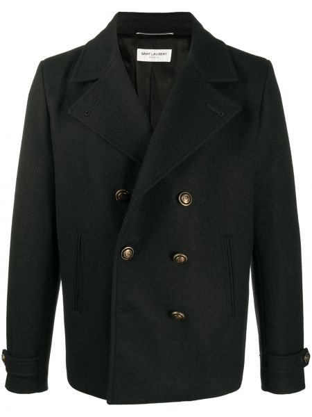 Късо палто Saint Laurent черно