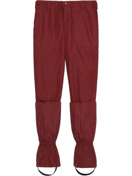 Pantalones rectos Gucci rojo