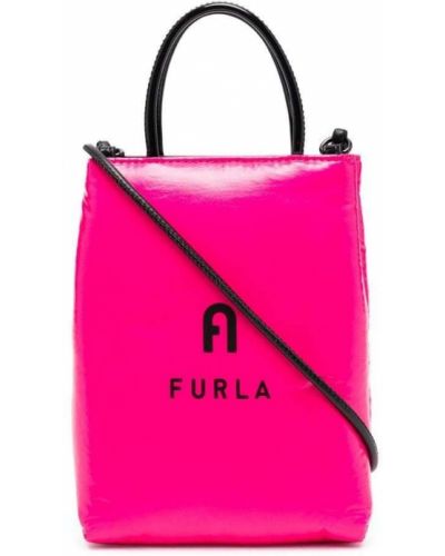 Trykt mini bag Furla rosa