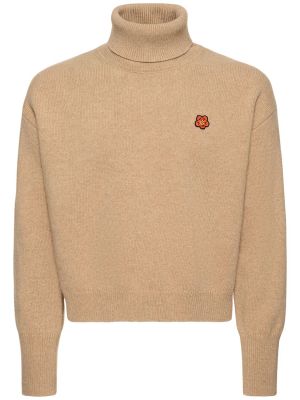 Vilnas džemperis ar augstu apkakli Kenzo Paris melns