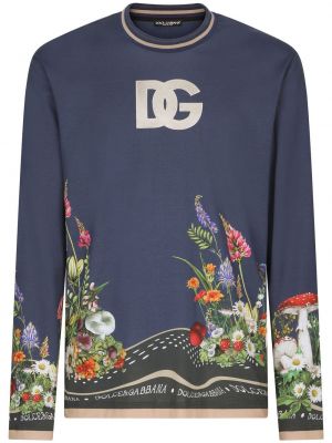 Långärmad t-shirt Dolce & Gabbana blå