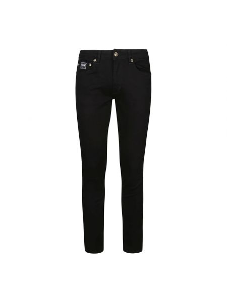 Czarne jeansy skinny Versace Jeans Couture