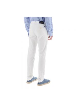 Pantalones chinos con bordado de algodón Polo Ralph Lauren blanco