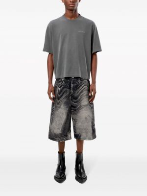 Abstrakte jeans shorts mit print Camperlab