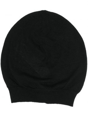 Кашмирена шапка Rick Owens черно
