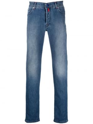 Smal skinny fit-jeans Kiton blå