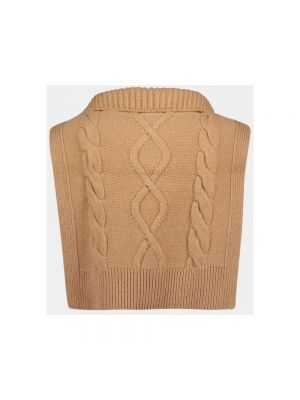 Sweter z okrągłym dekoltem A.p.c. brązowy