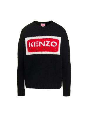 Sweter z nadrukiem Kenzo czarny