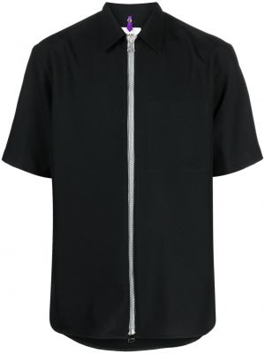 Μάλλινο πουκάμισο Oamc μαύρο