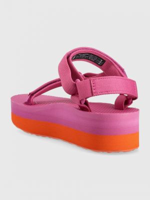 Sandale cu platformă Teva roz