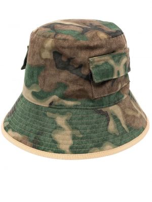 Камуфлажна шапка с принт Dsquared2 зелено