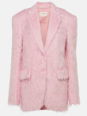 Blazer in lana d'alpaca Sportmax rosa