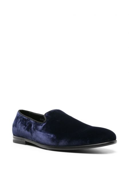 Loafers en velours Doucal's bleu