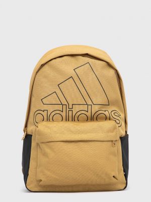 Adidas plecak męski kolor beżowy duży z nadrukiem