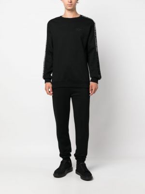 Sweatshirt mit print mit rundem ausschnitt Moschino schwarz