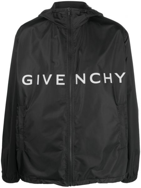 Jakna s kapuco s potiskom Givenchy