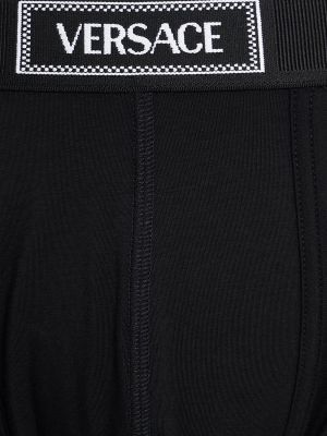 Bokserki bawełniane Versace Underwear czarne