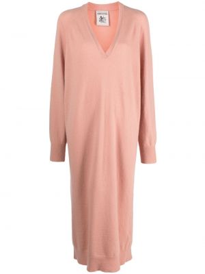 Dlouhé šaty Semicouture růžové