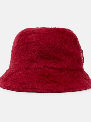 Kepurė iš alpakos vilnos Max Mara raudona