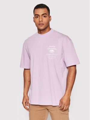 Priliehavé tričko Criminal Damage fialová
