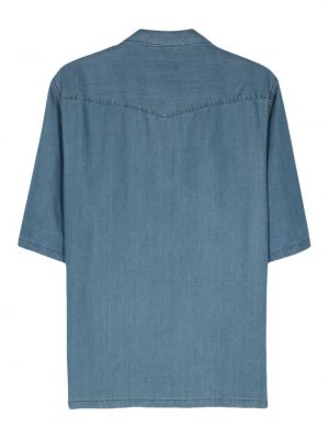 Liocelinė marškiniai Officine Generale mėlyna