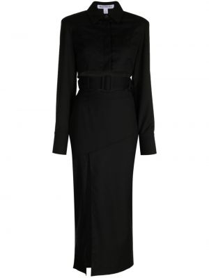 Μάλλινη φόρεμα Materiel μαύρο