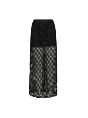 Długa spódnica z siateczką Co'couture czarna
