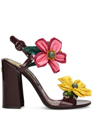 Virágos szandál Dolce & Gabbana