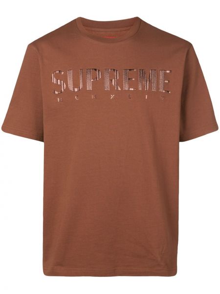 Camiseta con efecto degradado Supreme marrón
