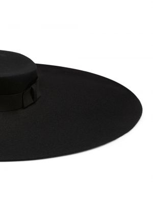 Vlněný klobouk relaxed fit Nina Ricci černý