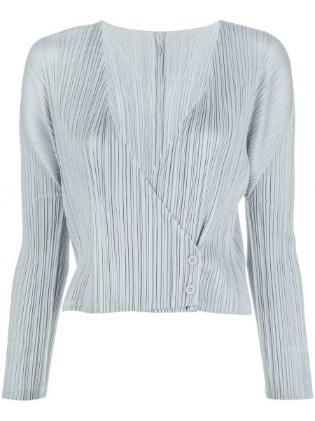 Plisserade blus Pleats Please Issey Miyake grå