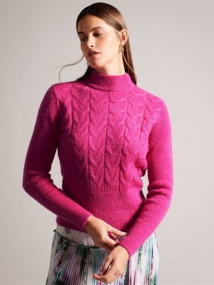 Мохеровый свитер Ted Baker розовый
