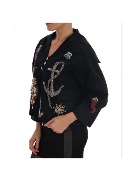 Abrigo con bordado de cristal Dolce & Gabbana