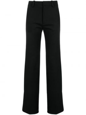 Pantalon taille haute en coton Victoria Beckham noir