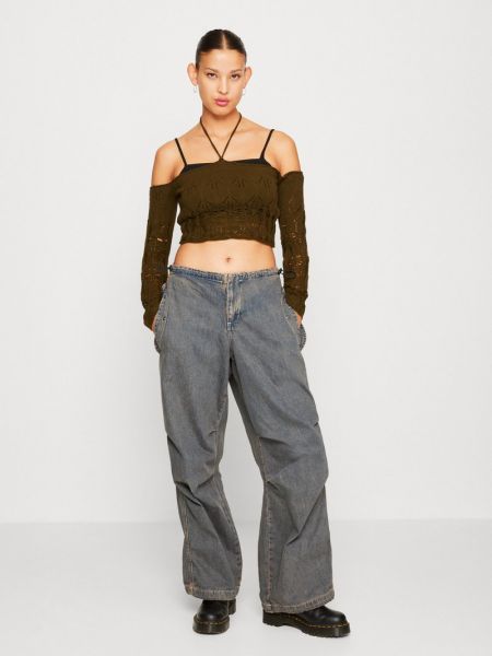 Jeansy relaxed fit Bdg Urban Outfitters fioletowe