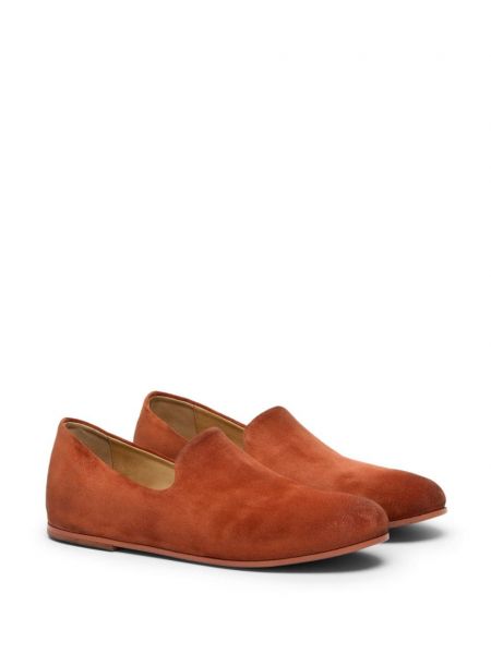 Seemisnahksed loafer-kingad Marsell oranž