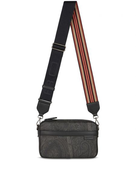 Τσάντα ώμου με σχέδιο paisley Etro γκρι