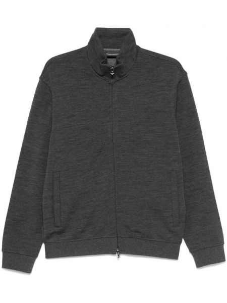 Fermuarlı sweatshirt Emporio Armani gri