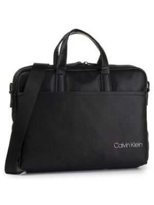 Slim fit taška na notebook Calvin Klein černá