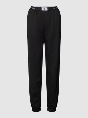 Spodnie z nadrukiem Calvin Klein Underwear czarne