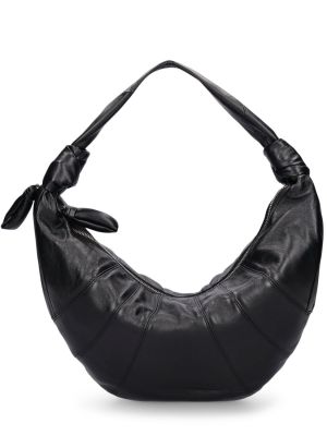 Δερμάτινη τσάντα ώμου Lemaire μαύρο