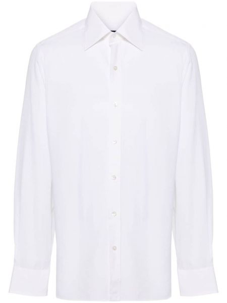 Košile z lyocellu Tom Ford bílá