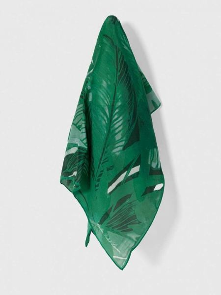 Зеленый шелковый шарф Lauren Ralph Lauren