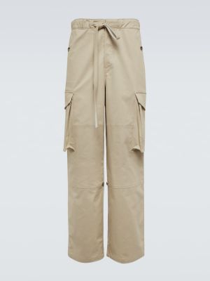 Памучни карго панталони Loewe сиво