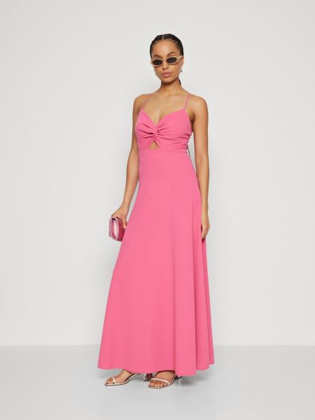 Длинное платье из джерси Wal G розовое