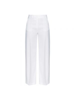 Pikowane spodnie Pinko białe