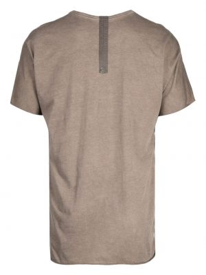 T-shirt en coton col rond Isaac Sellam Experience marron