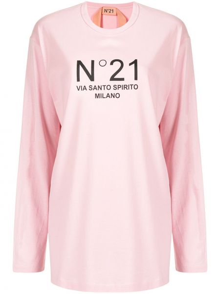 Тениска с принт N°21 розово