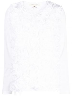 Блуза на цветя Comme Des Garçons бяло